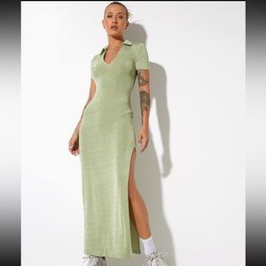 Savita Maxi Dress - Crepe Seafoam Green